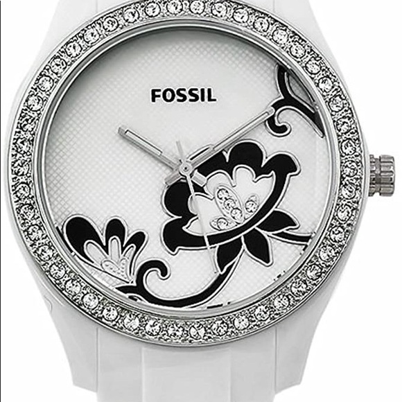 Fossil White Resin Watch